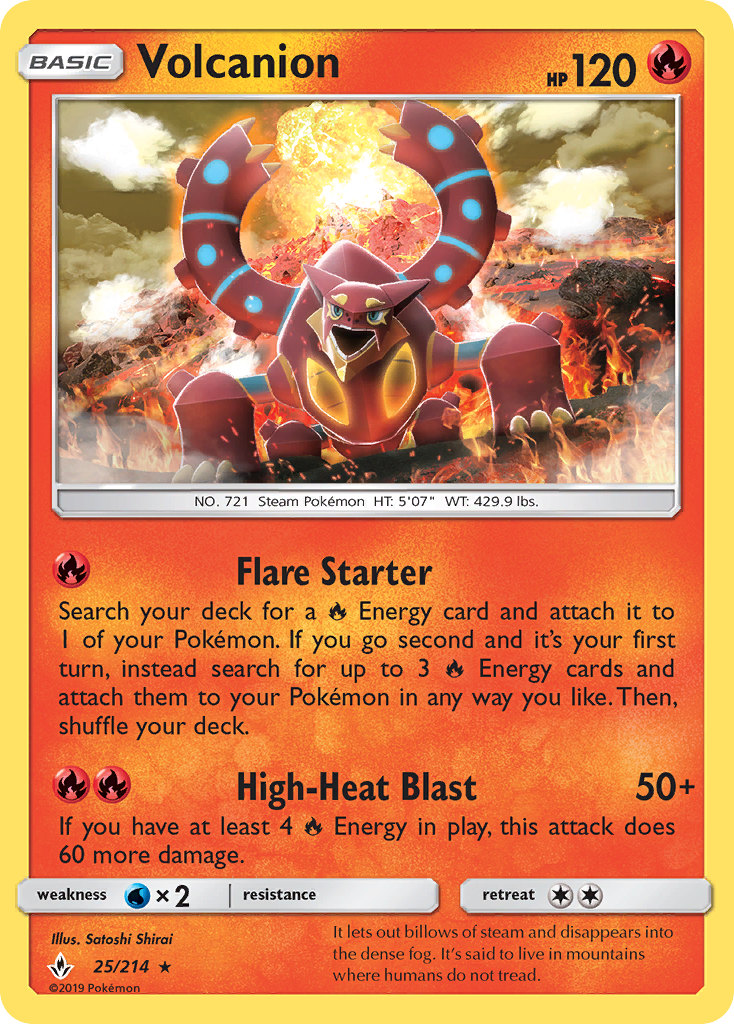 Volcanion 025/234 Rare Holo