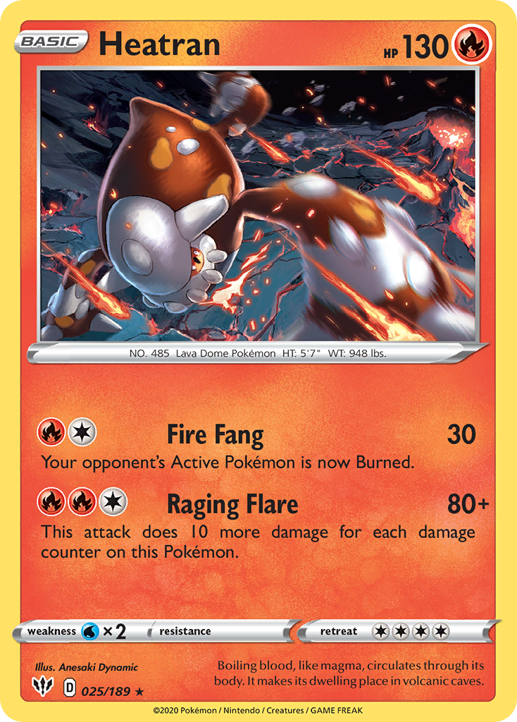 Heatran 025/201 Rare Holo