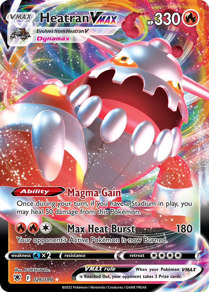 Heatran VMAX 026/216 Rare Holo VMAX