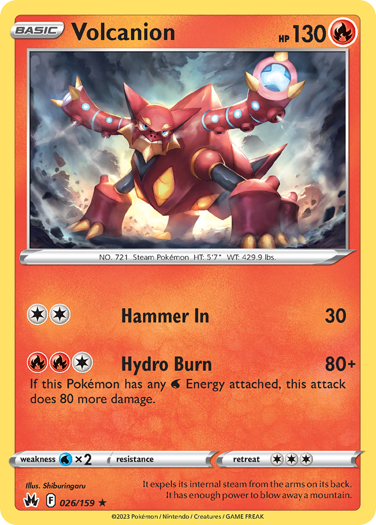 Volcanion 026/160 Rare Holo