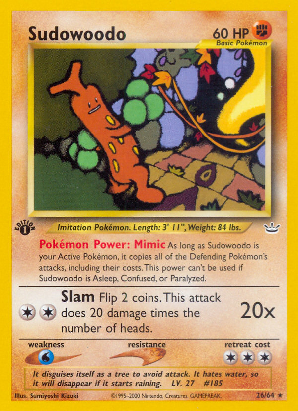 Sudowoodo 026/66 Rare