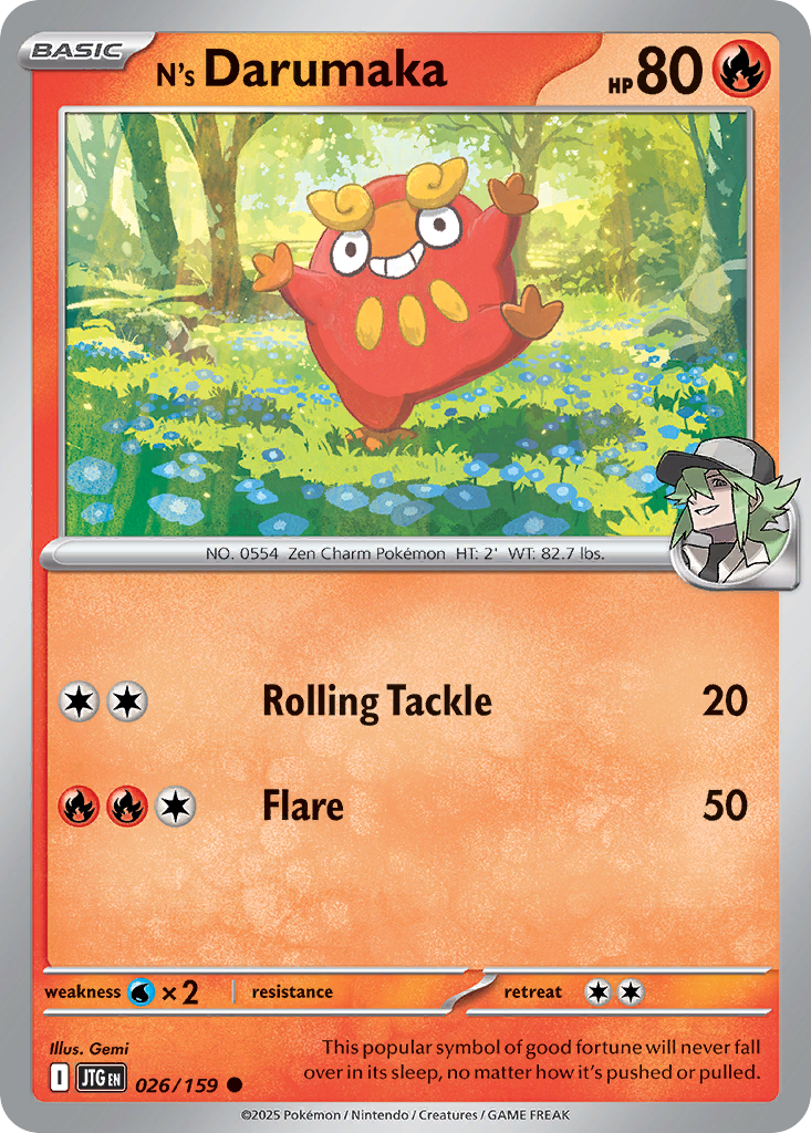 N's Darumaka 026/190 Common