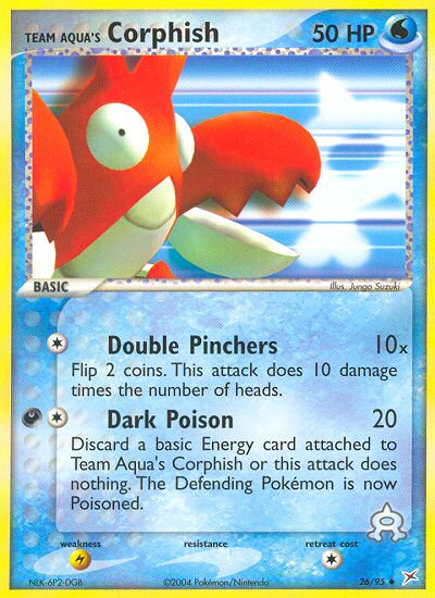 Team Aqua's Corphish 026/97 Uncommon