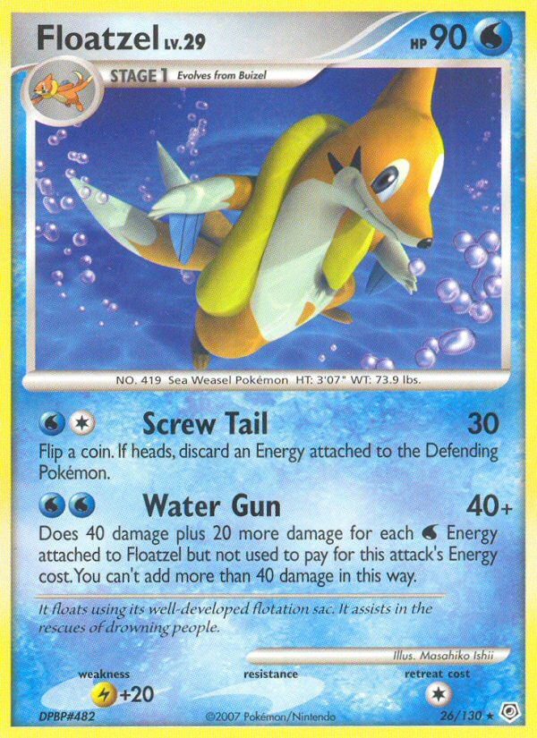 Floatzel 026/130 Rare
