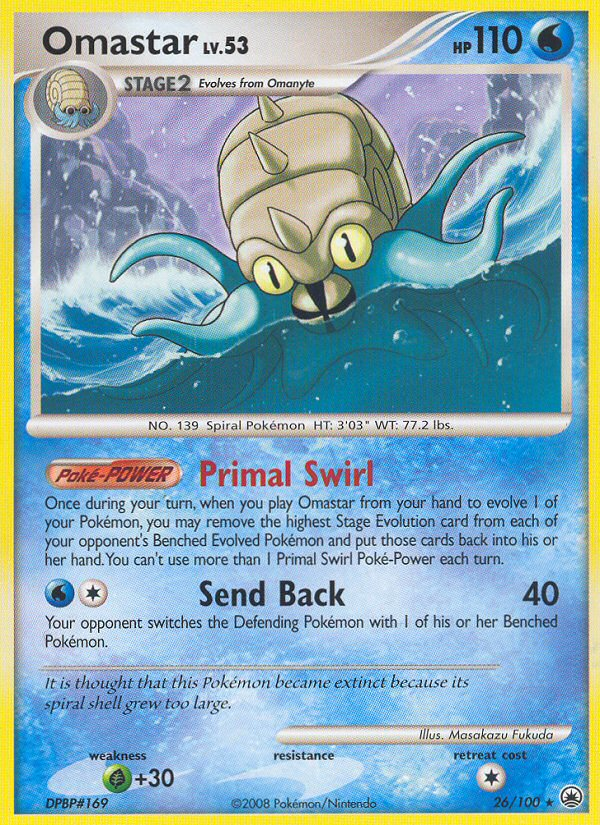 Omastar 026/100 Rare