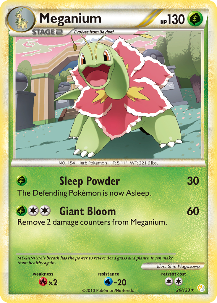 Meganium 026/124 Rare