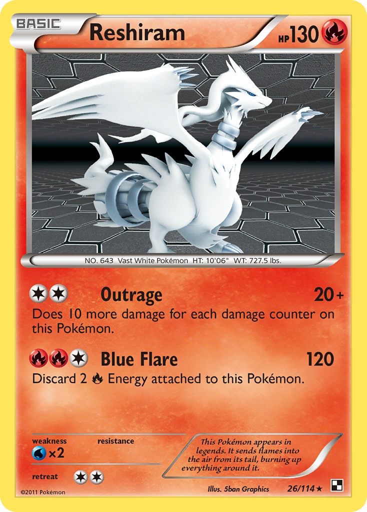 Reshiram 026/115 Rare Holo