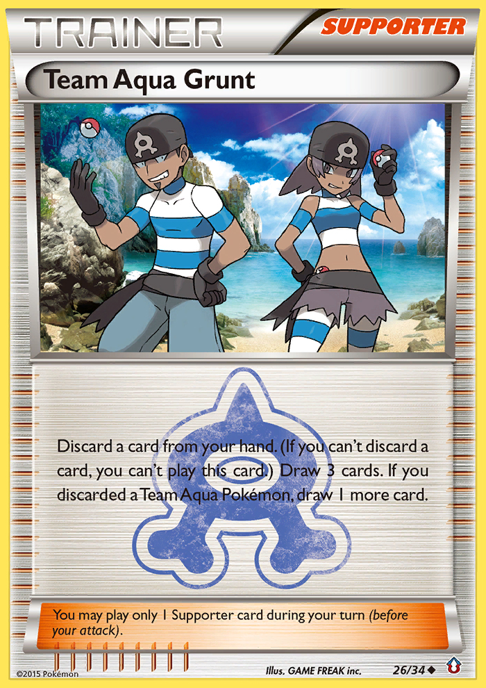 Team Aqua Grunt 026/34 Uncommon