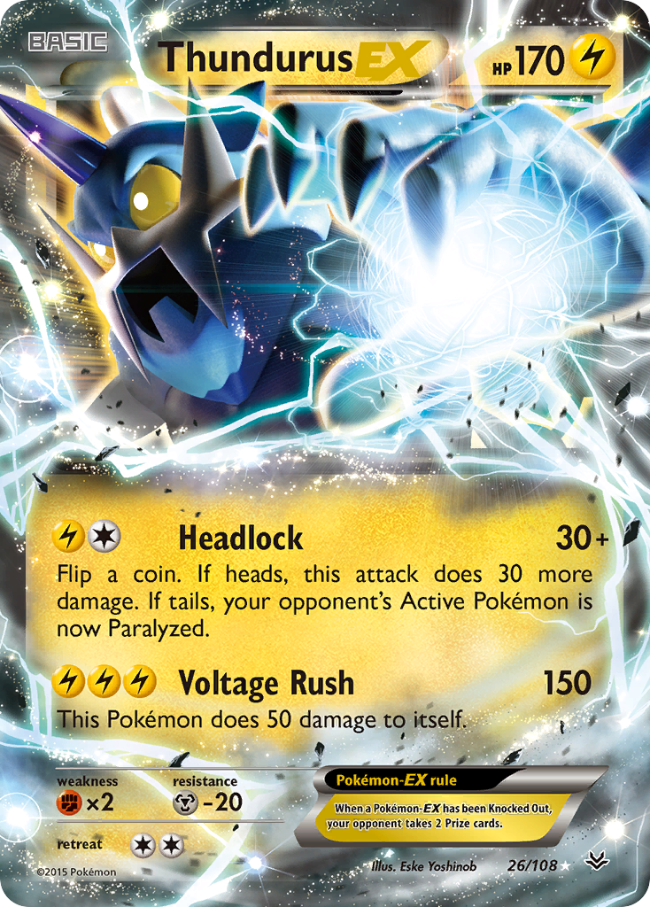 Thundurus-EX 026/112 Rare Holo EX