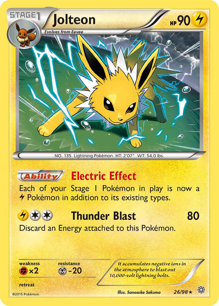 Jolteon 026/100 Rare Holo