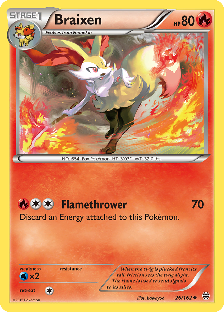 Braixen 026/165 Uncommon