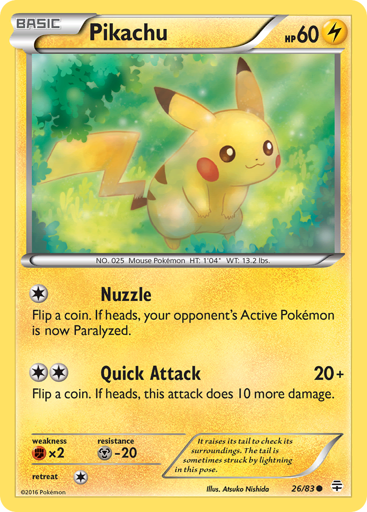 Pikachu 026/117 Common