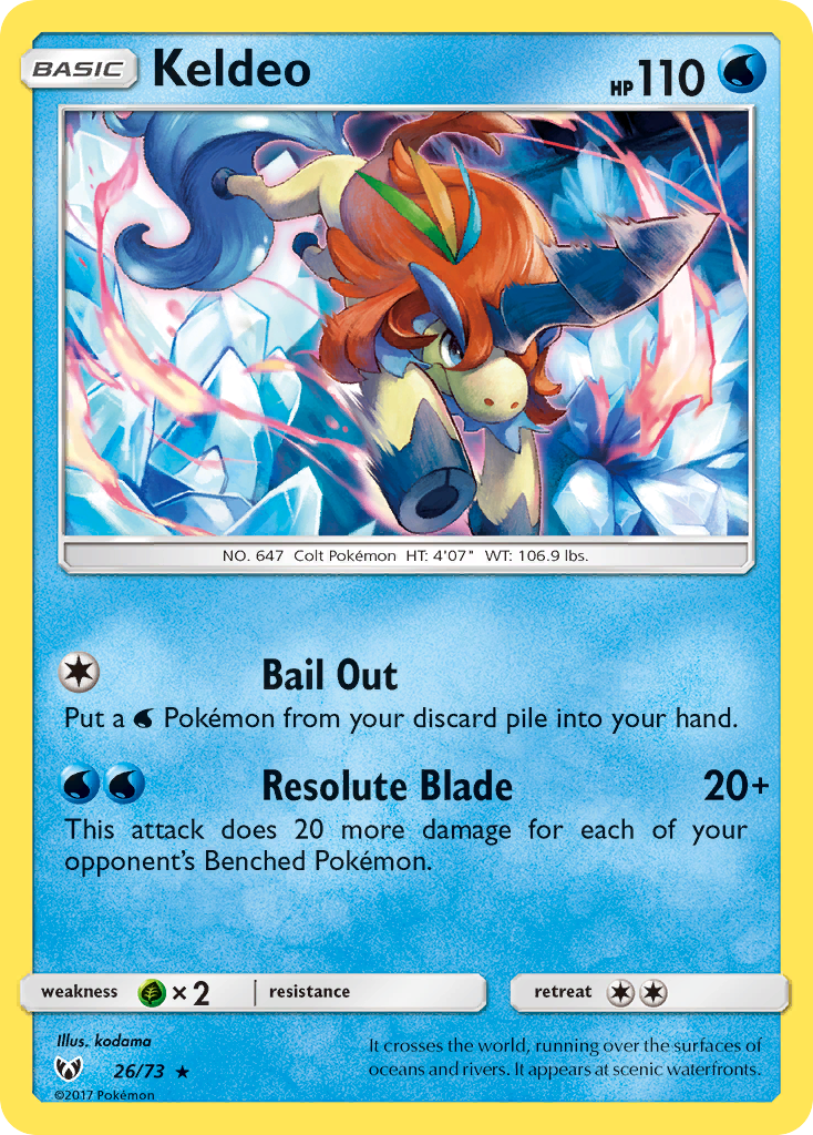 Keldeo 026/81 Rare Holo