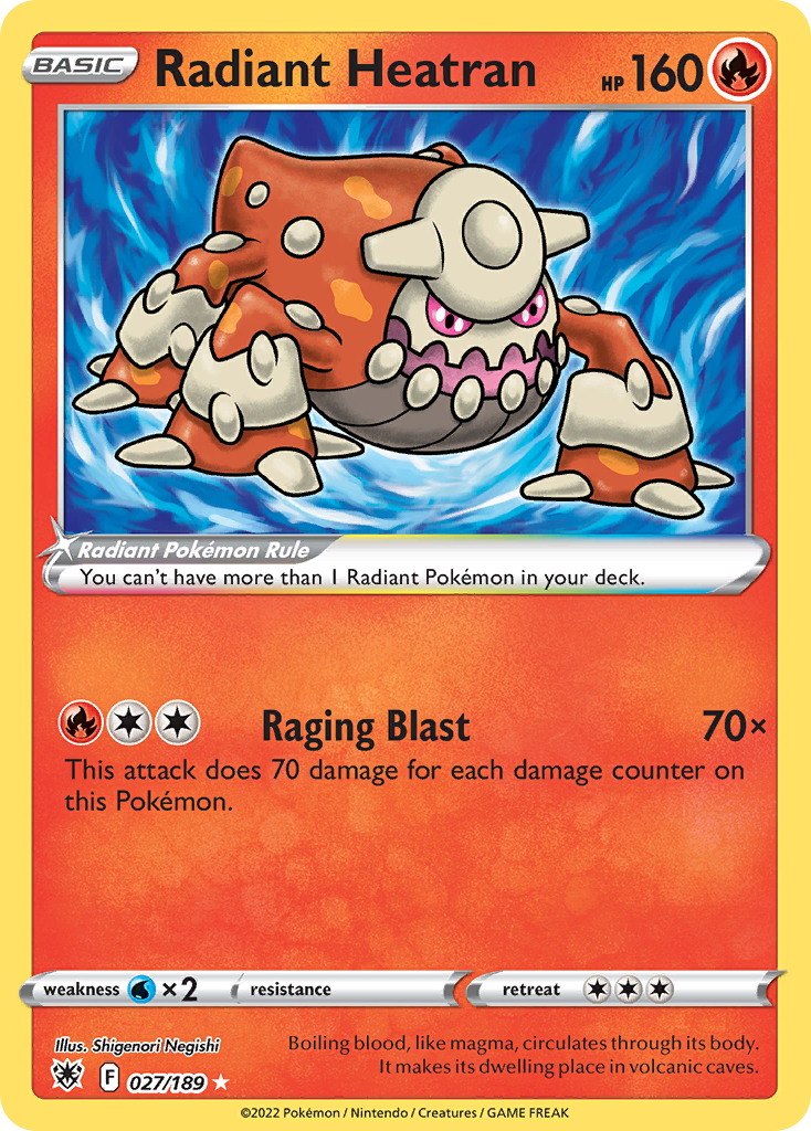 Radiant Heatran 027/216 Radiant Rare
