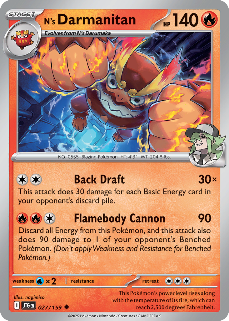 N's Darmanitan 027/190 Uncommon