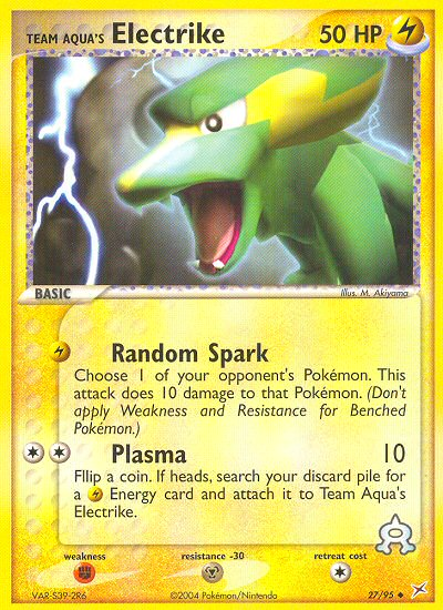 Team Aqua's Electrike 027/97 Uncommon