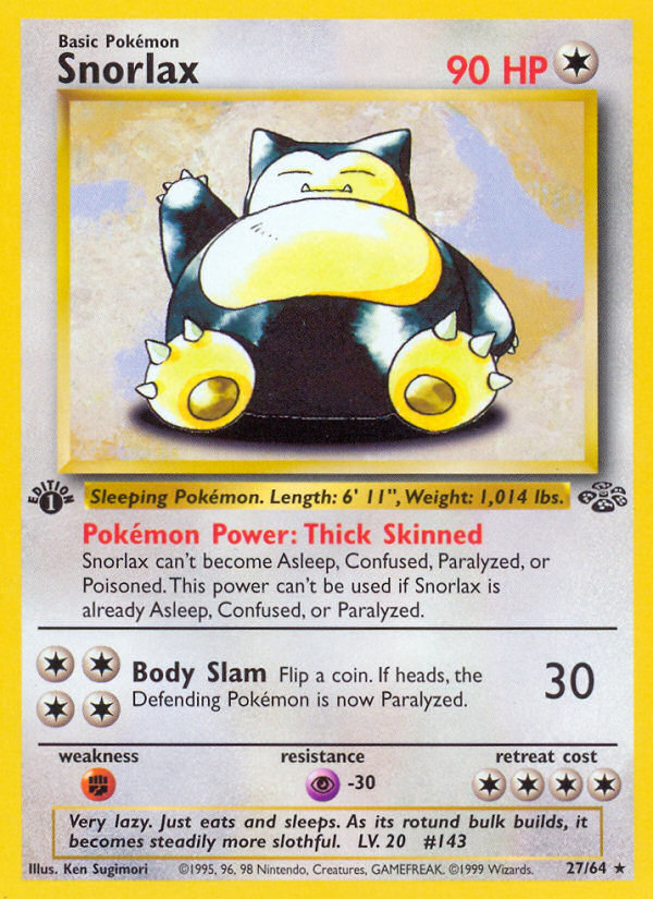 Snorlax 027/64 Rare