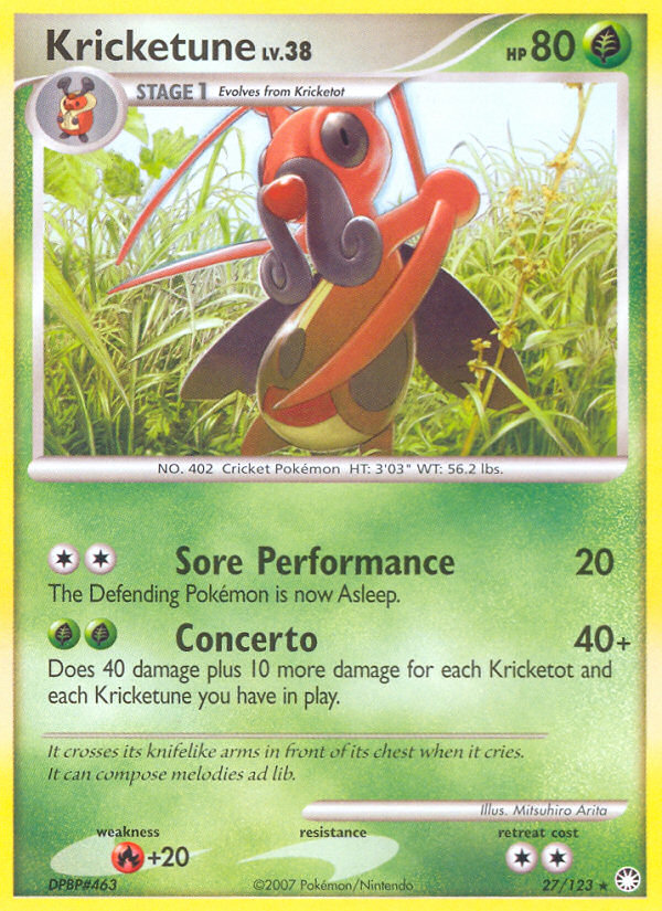 Kricketune 027/124 Rare