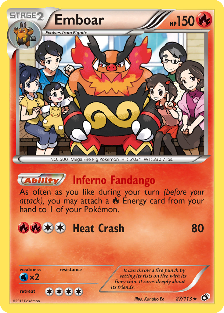Emboar 027/140 Rare Holo