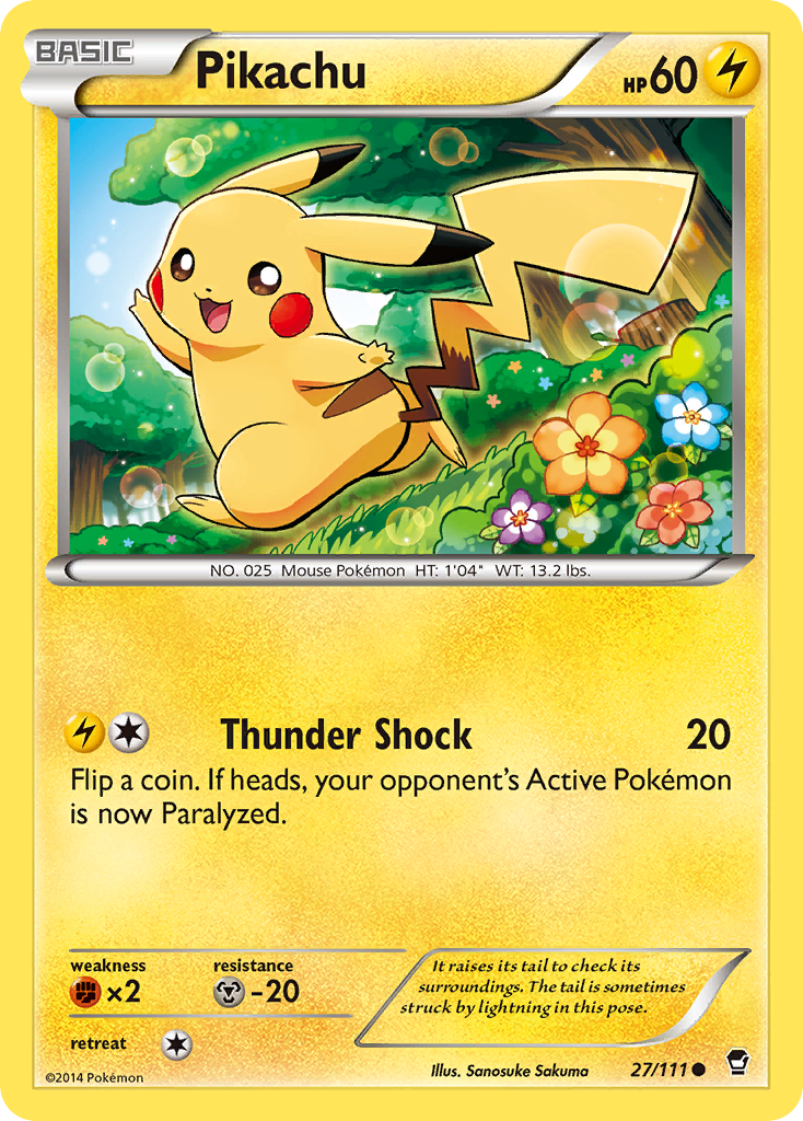Pikachu 027/114 Common