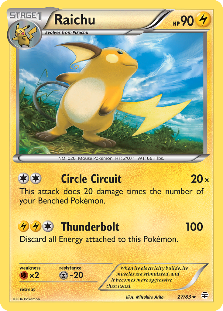 Raichu 027/117 Rare Holo
