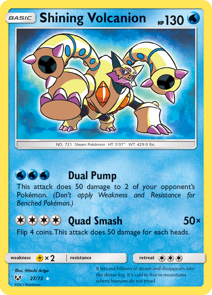 Shining Volcanion 027/81 Rare Shining
