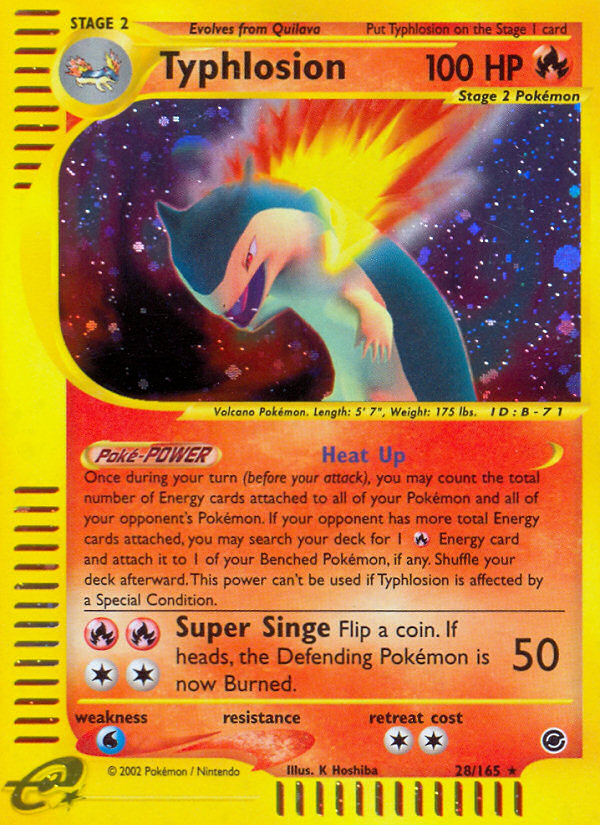 Typhlosion 028/165 Rare Holo
