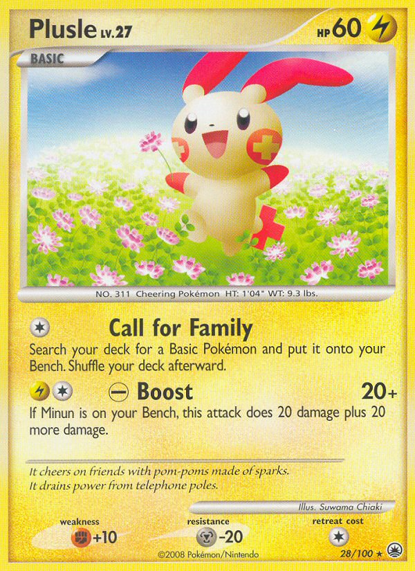 Plusle 028/100 Rare