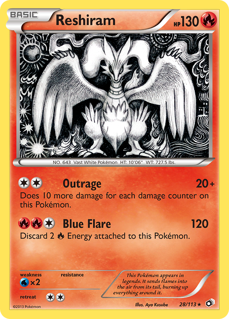 Reshiram 028/140 Rare Holo