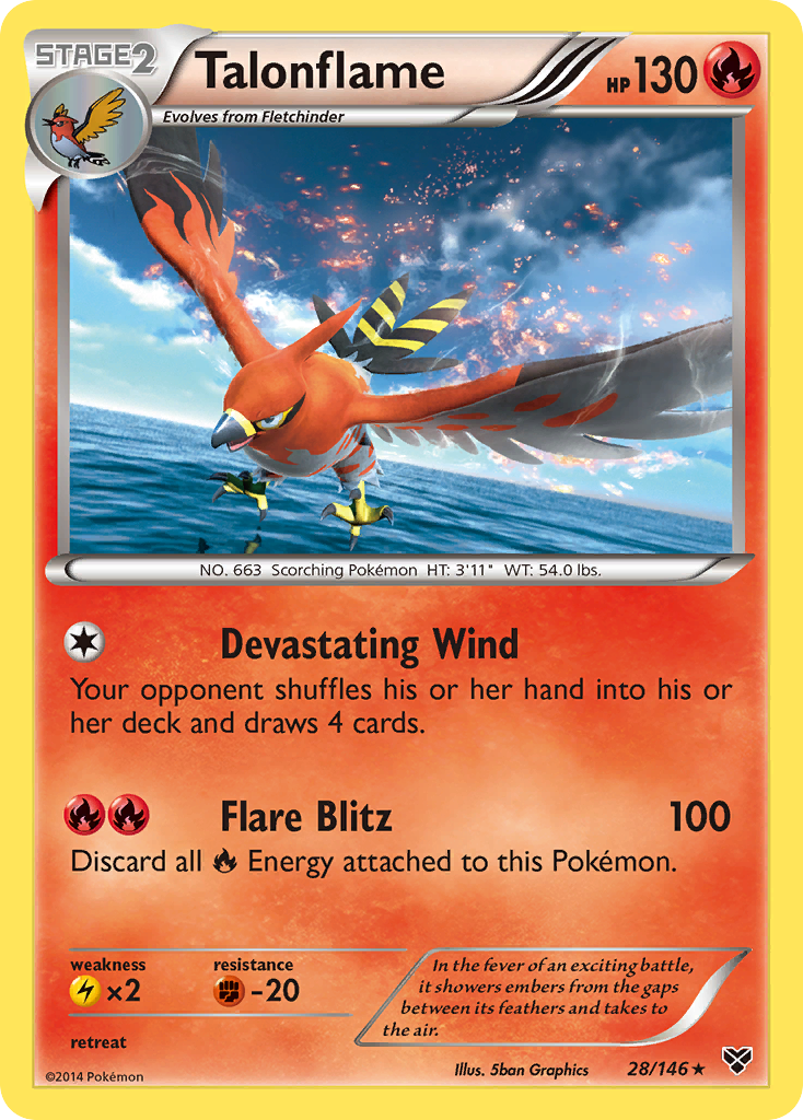 Talonflame 028/146 Rare Holo