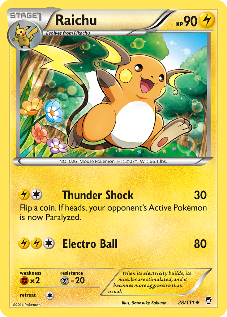 Raichu 028/114 Uncommon