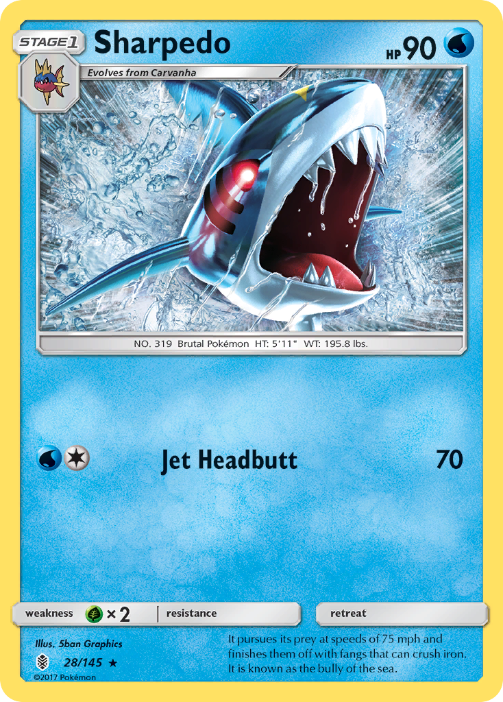 Sharpedo 028/180 Rare