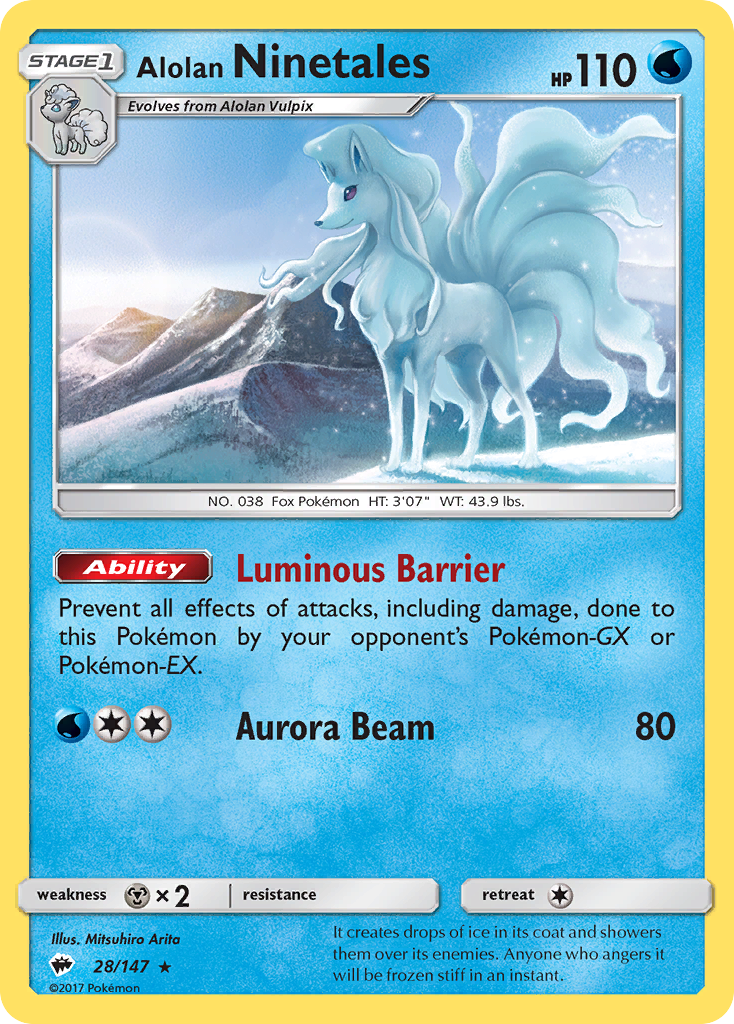 Alolan Ninetales 028/177 Rare