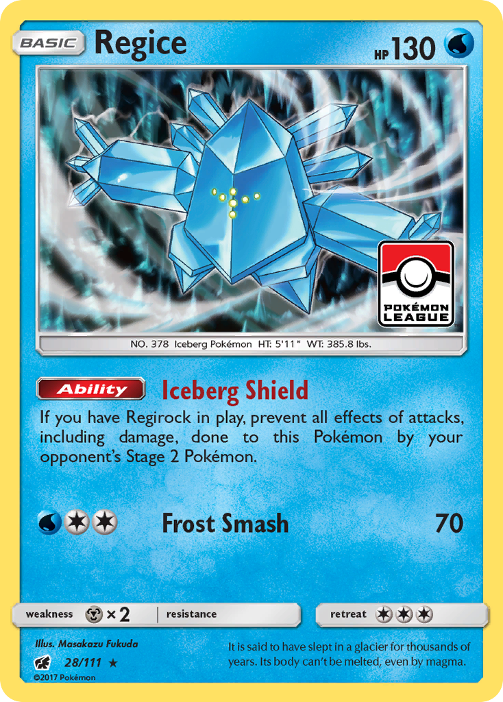 Regice 028/126 Rare Holo