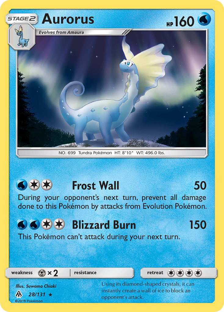 Aurorus 028/150 Rare Holo