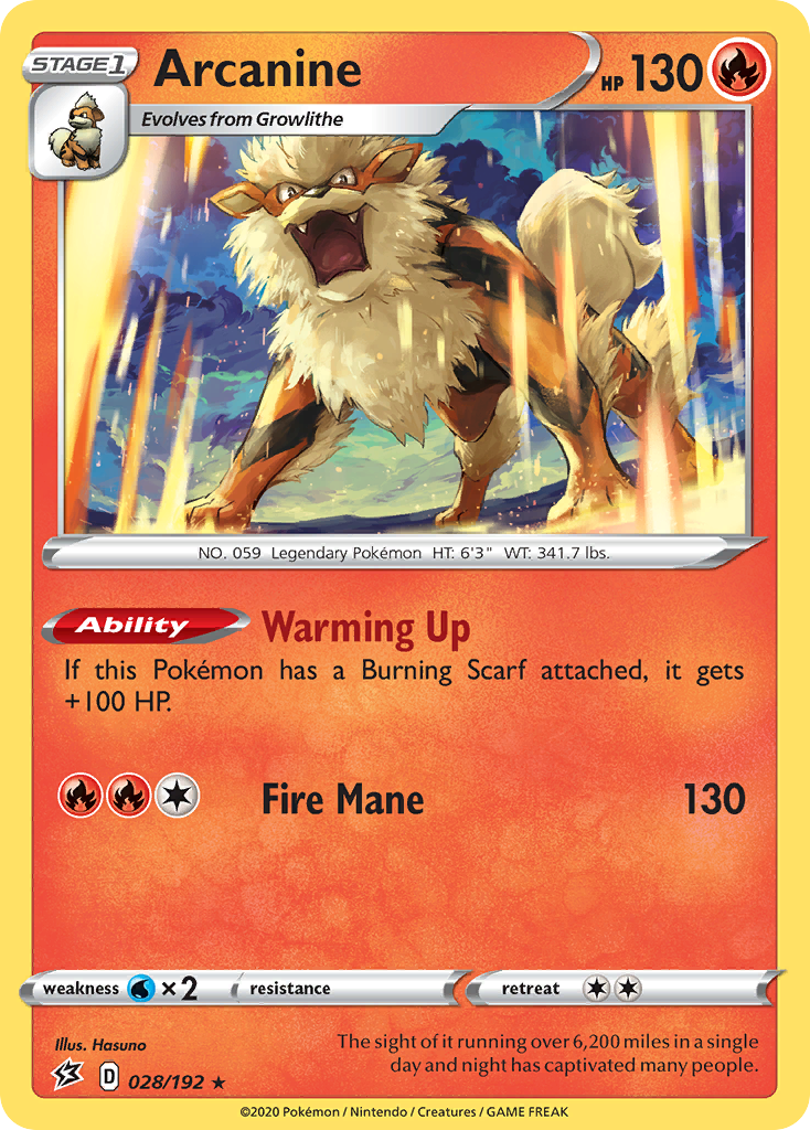 Arcanine 028/209 Rare
