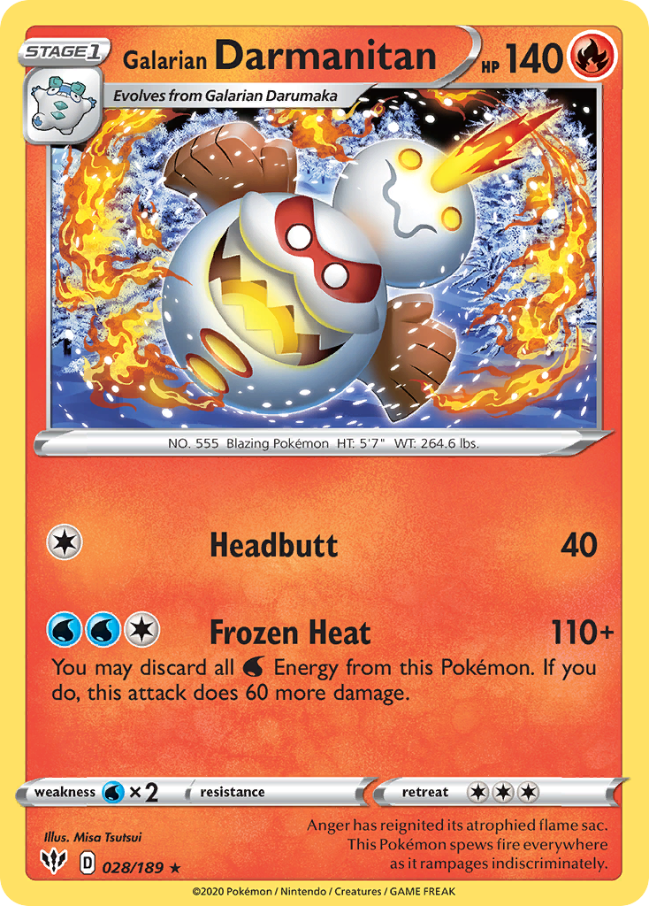 Galarian Darmanitan 028/201 Rare