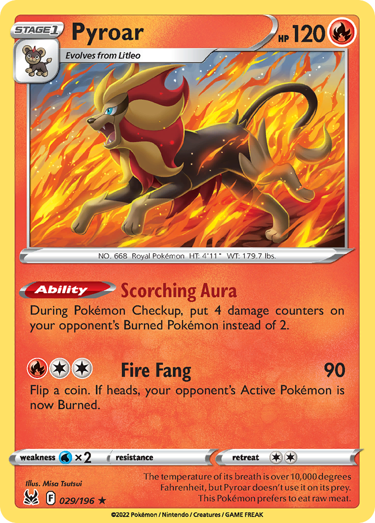 Pyroar 029/217 Rare Holo