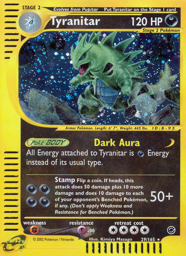 Tyranitar 029/165 Rare Holo