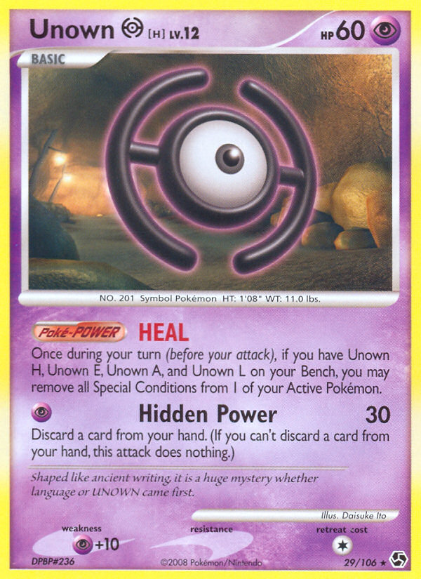Unown [H] 029/106 Rare