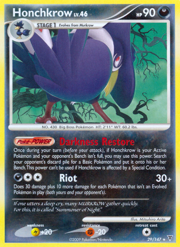 Honchkrow 029/153 Rare