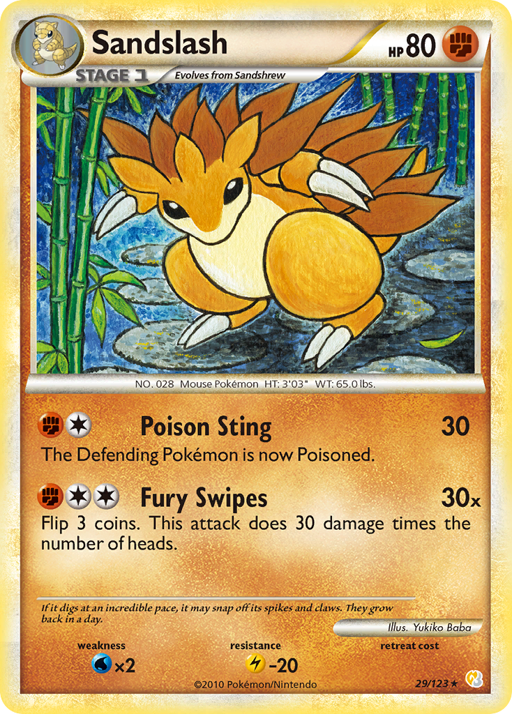 Sandslash 029/124 Rare