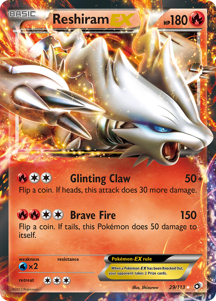 Reshiram-EX 029/140 Rare Holo EX