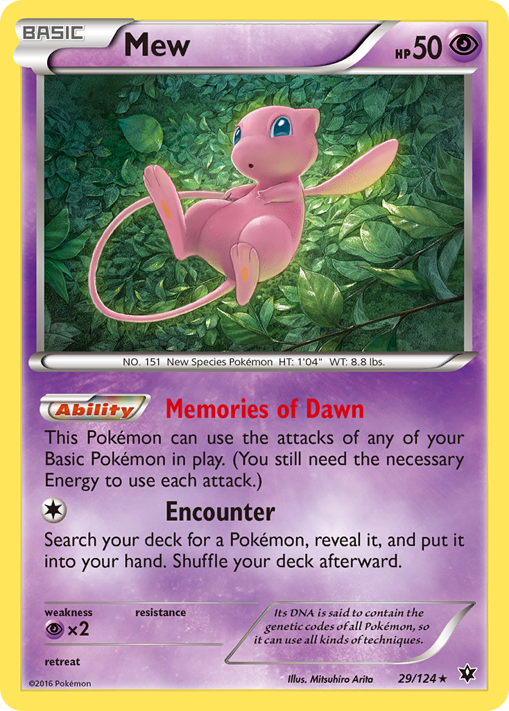 Mew 029/129 Rare Holo