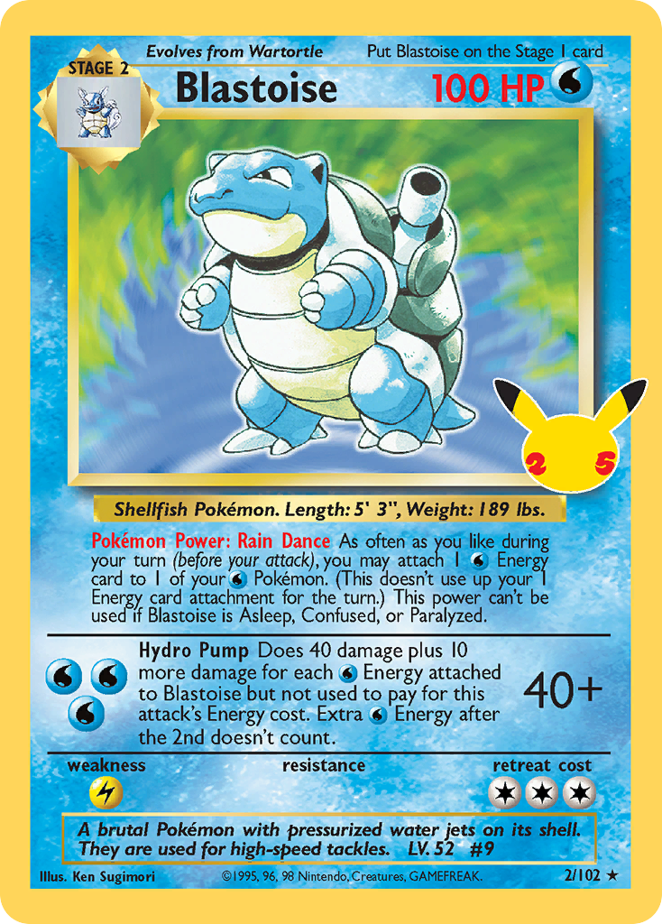 Blastoise 002/25 Classic Collection