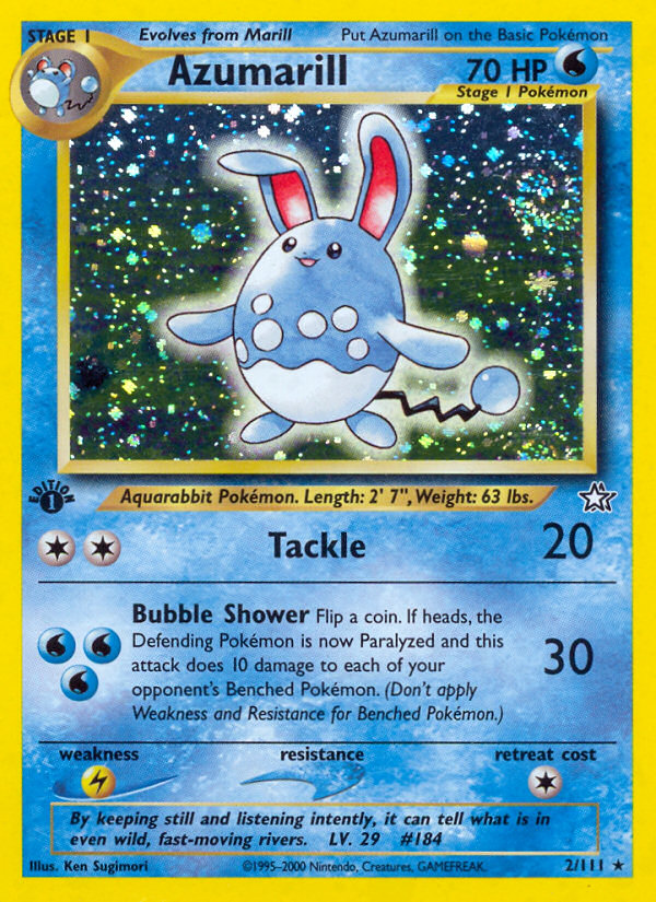Azumarill 002/111 Rare Holo