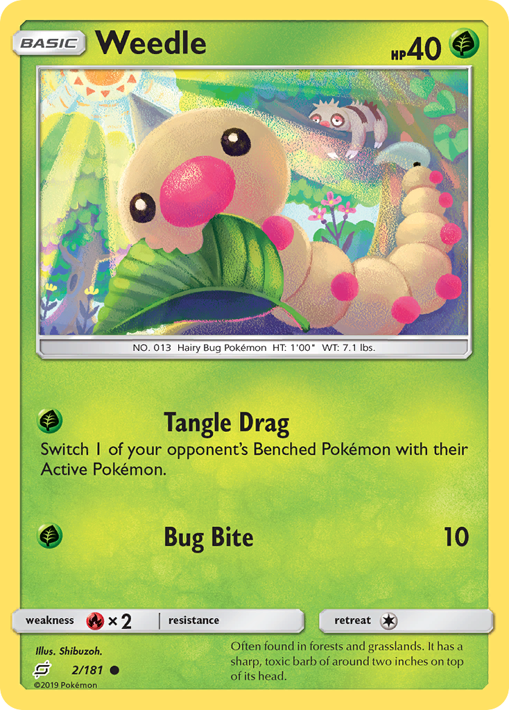 Weedle 002/198 Common