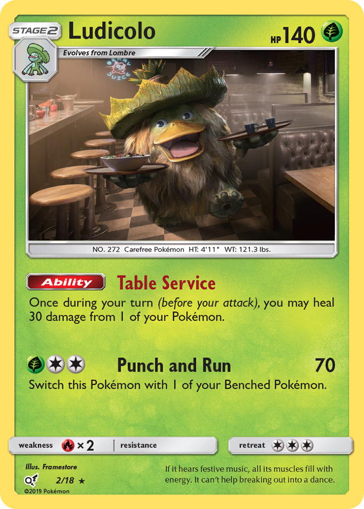 Ludicolo 002/18 Rare