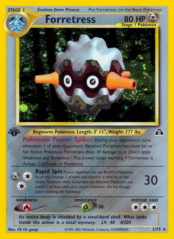 Forretress 002/75 Rare Holo