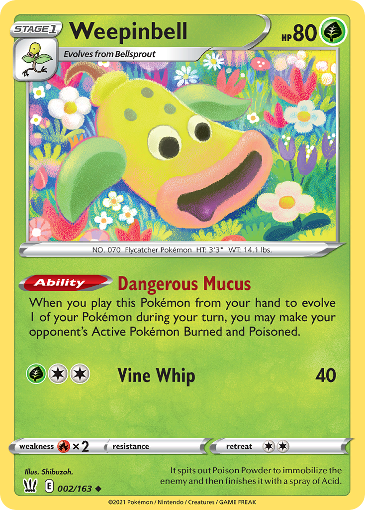 Weepinbell 002/183 Uncommon